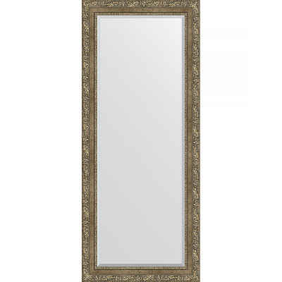 Зеркало настенное Evoform Exclusive 155х65 BY 3567 с фацетом в багетной раме Виньетка античная латунь 85 мм