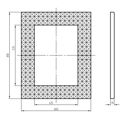Зеркало для ванной подвесное Migliore 30601 (81х65,5x3,5 см) серебро