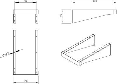 RAVAK X000001375 Консоль для столешницы BALANCE/COMFORT 1200