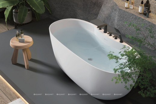 Акриловая ванна Aquanet Family Sweet 1700x780 155778GW Gloss Finish отдельностоящая овальная (00287099)