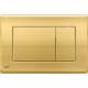 Кнопка управления для скрытых систем инсталляции, золотой AlcaPlast M275 Клавиша смыва Alcaplast Basic M275 Золото пластик (M275)