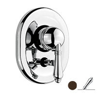 Nicolazzi Classica 3460 DB 75 смеситель для ванны/душа (внешняя часть), темная бронза/ручка El Capitan