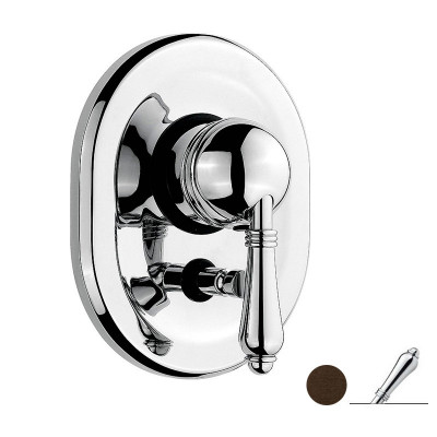 Nicolazzi Classica 3460 DB 75 смеситель для ванны/душа (внешняя часть), темная бронза/ручка El Capitan