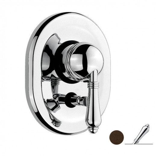 Nicolazzi Classica 3460 DB 75 смеситель для ванны/душа (внешняя часть), темная бронза/ручка El Capitan