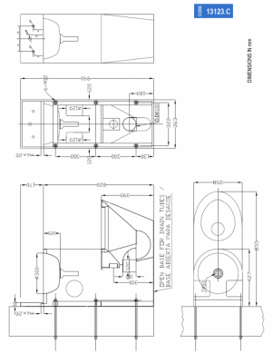 Стальной унитаз с умывальником Nofer 13123.C