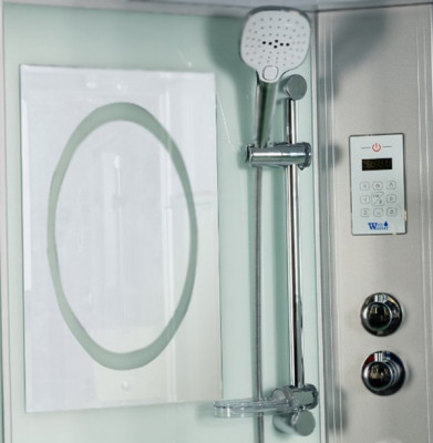 Душевая кабина WeltWasser WW500 Emmer 12015 120x120 10000003287 профиль хром четверть круга