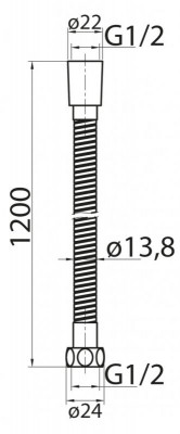 Гибкий шланг Cezares CZR-FMDC-120-03