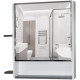 Зеркальный шкаф в ванную Mixline Сура 70 539803 серый белый  (539803)