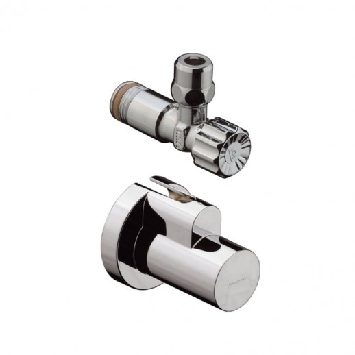 Hansgrohe 13954000 угловой вентиль с декоративной накладкой, хром