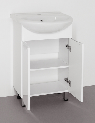 Тумба под раковину для ванной Style Line Жасмин 55 белая (ЛС-00000033)