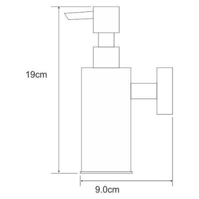 WasserKRAFT K-1399 дозатор для жидкого мыла антивандальный, хром