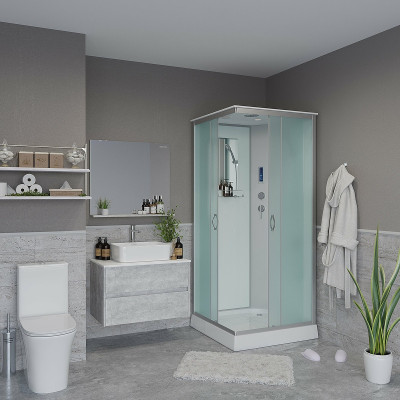 Душевая кабина Niagara Classic 90х90 NG-1101-14P асимметричная, квадратная