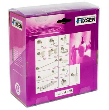 Fixsen ANTIK FX-61103 полка стеклянная, 52 см, античная латунь/стекло