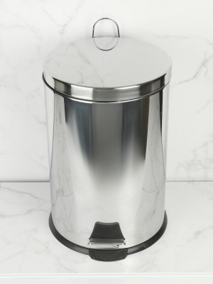 Ведро для мусора Nofer 30 09100.30.B Хром глянцевое