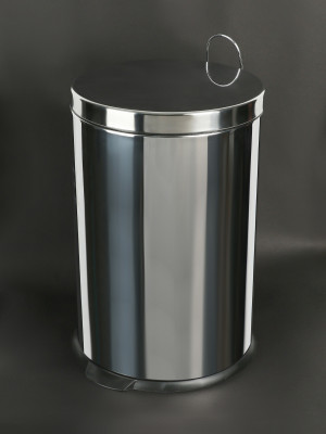 Ведро для мусора Nofer 30 09100.30.B Хром глянцевое