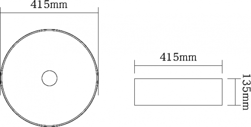Раковина SantiLine SL-1054MR накладная 41,5х41,5 см, красная/матовая