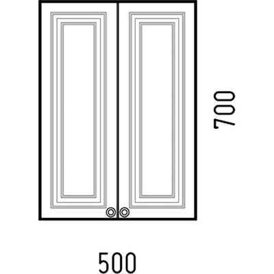 Подвесной шкаф в ванную Corozo Леон 50 SD-00000775 белый