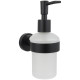 Дозатор жидкого мыла Aquatek AQ4005MB черный матовый настенный  (AQ4005MB)