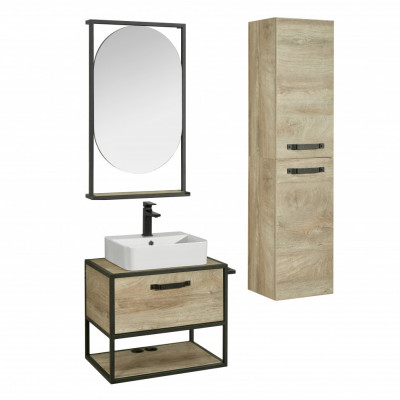 Тумба под раковину Aquaton Лофт Фабрик 65 дуб эндгрейн (1A242301LTDU0)