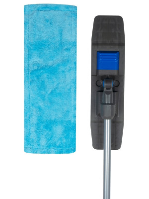 Швабра с плоским мопом 40см синий NV-MOP400B