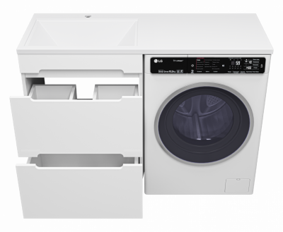 Тумба под раковину Misty Байкал 55 под стиральную машину 550x755 Э-Бай06055-022Я