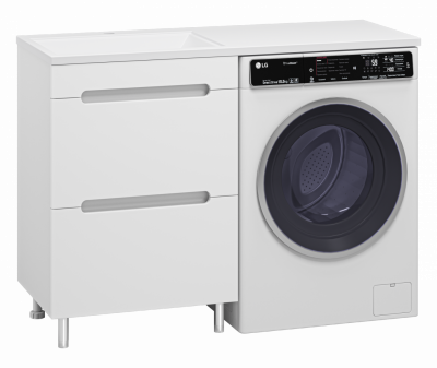 Тумба под раковину Misty Байкал 55 под стиральную машину 550x755 Э-Бай06055-022Я