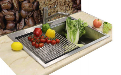 Zorg Master ZM 02 коландер MASTER для кухонной мойки, нержавеющая сталь/пластик