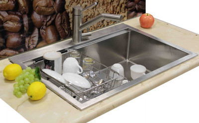 Zorg Master ZM 02 коландер MASTER для кухонной мойки, нержавеющая сталь/пластик