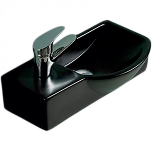 Раковина SantiLine SL-2013RMB 40 Черная матовая Прямоугольная