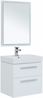 Мебель для ванной Aquanet Nova 60 белый (2 ящика) напольная/подвесная (00246279)
