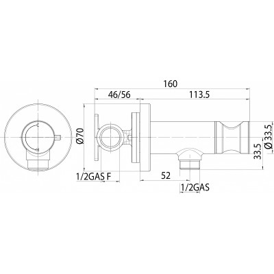 Гигиенический душ со смесителем Bossini Paloma Brass E37005B.030 хром