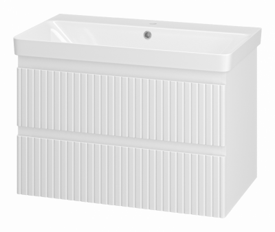 Тумба Brevita Victory 80 подвесная (белая) VIC-09080-0102Я (с раковиной)