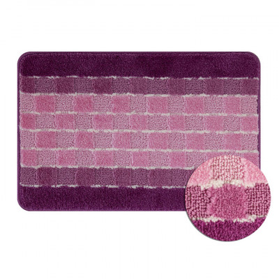 Коврик GFmark в ванную RUNNER розовый 40х60 см 100% полиэстер, ворс 11 мм (00805)