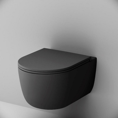 Унитаз Damixa Sirius DX86C1700MBSC подвесной черный микролифт