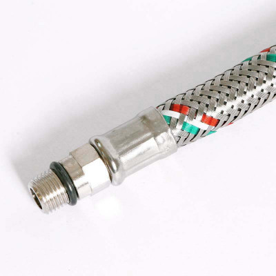 Гибкая подводка для смесителя UNI-FITT М10х1 - 1/2" 50 см оплетка из нержавеющей стали (502S2805)