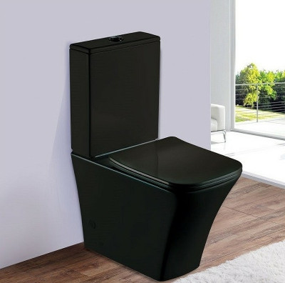 Унитаз напольный компакт Esbano Crisan ESUNCRISMB черный матовый с бачком микролифт