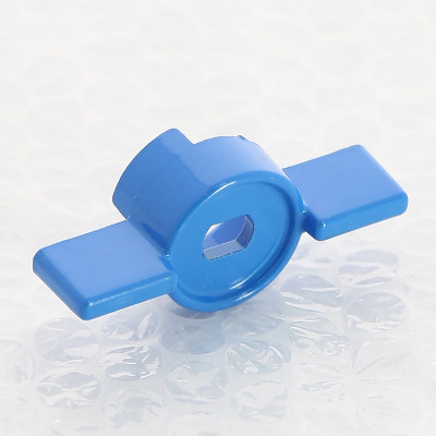Ручка бабочка для крана Uni-Fitt с накидной гайкой 3/4" - 1" синяя (129V4100)