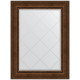 Зеркало настенное Evoform ExclusiveG 110х82 BY 4214 с гравировкой в багетной раме Состаренная бронза с орнаментом 120 мм  (BY 4214)