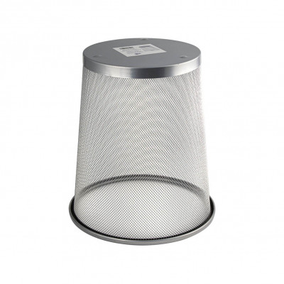 Ведро круглое, 20 л, сетчатое, офисное, металлическое, без крышки, серый, САНАКС (42020)