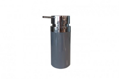 Дозатор для жидкого мыла Primanova темно-серый, LENOX, 18.7х6.5х6.5 см пластик M-E31-07