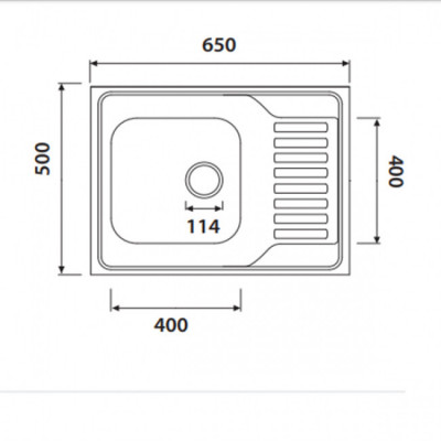 Кухонная мойка KAISER KSS нержавеющая сталь (KSS-6550L)