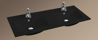 Раковина WeltWasser Deilbach 7506 1202 10000005570 двойная черная прямоугольная