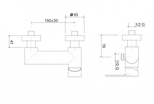Смеситель для душа однорычажный Cezares TIRRENO-DM-01
