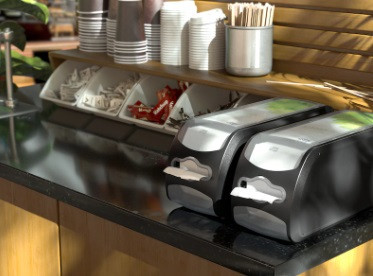 Диспенсер настольный Tork Xpressnap Fit® Counter, N14, для салфеток для линии раздачи