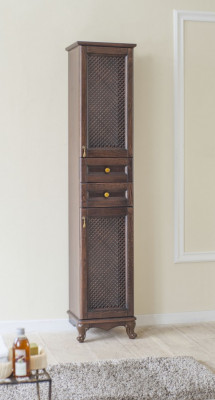 Аллигатор-мебель Барселона 35 пенал (решетка), коричневый, массив бука