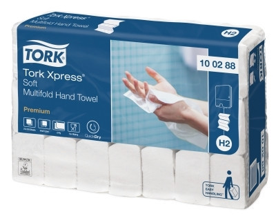 Tork Xpress® листовые полотенца сложения Multifold мягкие 2 сл белые целлюлоза