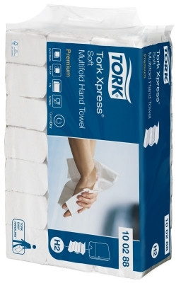 Tork Xpress® листовые полотенца сложения Multifold мягкие 2 сл белые целлюлоза