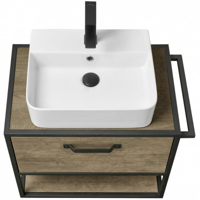 Тумба под раковину Aquaton Лофт Фабрик 65 коричневый (1A242301LTDY0)