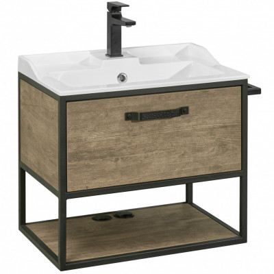 Тумба под раковину Aquaton Лофт Фабрик 65 коричневый (1A242301LTDY0)