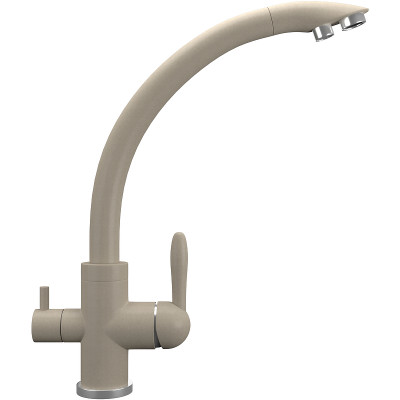 Смеситель для кухни Ulgran Quartz UQ-017-02 высота 332 мм однорычажный с фильтром лен